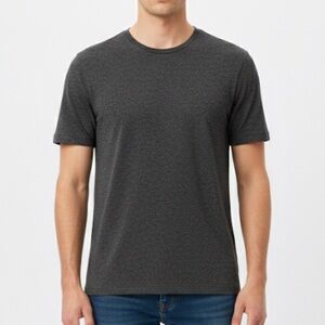 NWOT COS Men’s 100% Cotton Crew Neck T-Shirt Charcoal Grey Regular Fit Size S